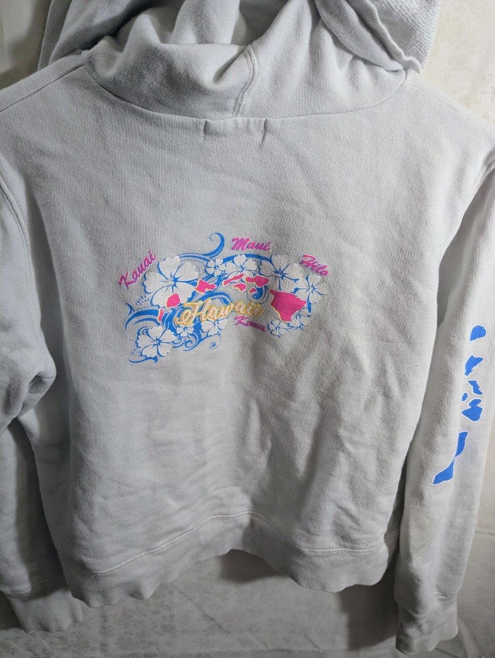 Y2K Sporty Tropical Zip-Up